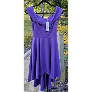 JASAMBAC Women's Party Dress Color Purple Size Small-‎ NWT